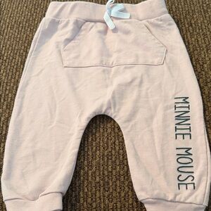 Disney Baby Pale Pink Minnie Mouse Jogger Pants